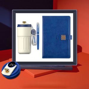 Enterprise Business Gift <b>Box</b> Set 3-in-1 Temperature Display Coffee Cup+<b>Pen</b>+A5 Notebook UV Printed Handmade Paper Luxury - Product Image 3