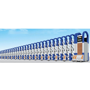 Cổng an ninh thép không gỉ cho khách sạn kho điện có thể thu vào cửa kính thiên văn tự động sử dụng hàng ngày cho các trường học hạn chế - Product Image 2