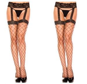 Sexy <span class=keywords><strong>rouge</strong></span> noir <span class=keywords><strong>rouge</strong></span> couleur clôture filet diamant dentelle jarretière cuisse haute <span class=keywords><strong>bas</strong></span> - Product Image 2