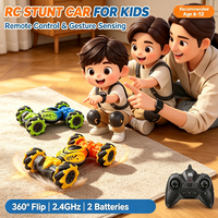 Voiture RC électrique HOSHI 1611 en stock aux États-Unis, 2 batteries, 2,4 GHz, rotation à 360 degrés, prête à rouler, télécommande et détection gestuelle, véhicule jouet RC