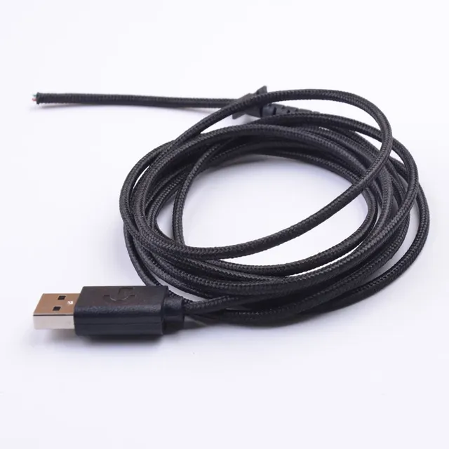 Customized 2M Black Aviator Keyboard USB Cable Fast Charging PVC Jacket Braid Shielding for Computer/Tablet/Camera/Barcode