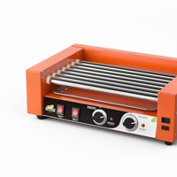 Hot Selling Electric Hot Dog Maker Hot Dog Roller Grill avec Bun Warmer