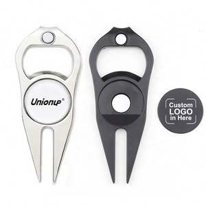 Artículos Promocionales de Golf: Abridor de Botellas Multifuncional y Herramienta de Reparación de Divots de Golf con Espacios en Blanco Personalizables para Herramientas de Divots de Golf Metálicas - Product Image 2