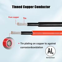 10AWG PV1-F Solarkabel 1500V TÜV UL zertifiziertes PV-Kabel 4mm² Kupfer Solar-Verlängerungskabel für Solaranlagen