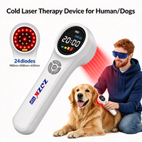 Équipement de physiothérapie au laser froid ZJZKTOP 660nm 810nm 980nm, appareil LLLT pour le traitement des lésions cutanées et des inflammations auriculaires chez les animaux de compagnie
