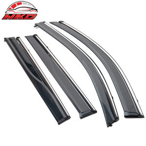 Pare-soleil en polycarbonate pour Jeep Cherokee 14-23 KL avec garniture chromée, lot de 4 pièces - Product Image 4