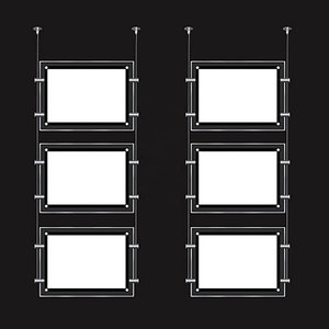 A3 A4 cảnh quan plexiglass cửa sổ Trần treo hiển thị Acrylic Backlit Áp phích khung bất động sản ánh sáng Hộp dấu hiệu chủ - Product Image 6