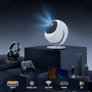 โปรเจคเตอร์ขนาดเล็ก 4K สมาร์ทแอนดรอยด์ อัลตร้า พร้อม WiFi, บลูทูธ และระบบโฟกัสอัตโนมัติ สำหรับดูหนังที่บ้านและความบันเทิงในหอพัก - Product Image 6