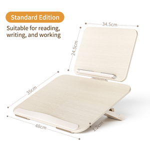 Soporte de Lectura Plegable de Madera con Amplia Área de Escritura, Tabla Inclinada Ergonómica para Niños, Estudio, Oficina en Casa, Dibujo Artístico - Product Image 2