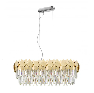 Lampu gantung liontin lapisan krom baja dengan 1 buah bohlam E27 60W untuk hotel - Product Image 3