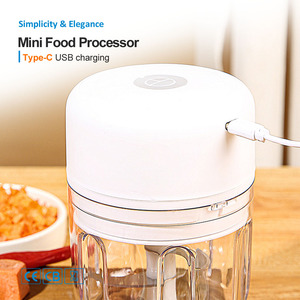 BPA FREE Cầm Tay 250Ml Cup Nhà Bếp Tỏi Hành Tây Pin Hoạt Động USB Không Dây <span class=keywords><strong>Mini</strong></span> Điện Tỏi Chopper - Product Image 6