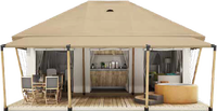 Tente d'hôtel safari en plein air de luxe à vendre Grande tente de maison glamping