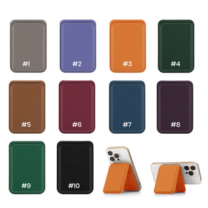 Dompet Kartu Ponsel Mewah Kulit PU Pria dengan Logo Kustom, Portabel, untuk iPhone 14 15 16 17 Pro Max Plus Air - Product Image 6
