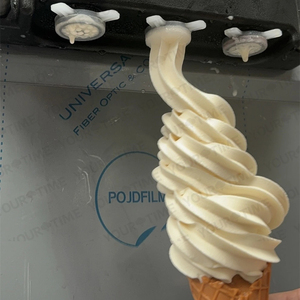 Machine à yaourt glacé Sundae 3 <span class=keywords><strong>saveurs</strong></span> Comptoir de congélateur 2 + 1 <span class=keywords><strong>saveurs</strong></span> mélangées Machine à crème glacée molle pour chariot à crème glacée - Product Image 4