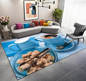 Tapis de toilette de salle de bain Ensemble de tapis de salon Écologique Antidérapant Lavable Pile Basse Design Moderne Cristal Velours <span class=keywords><strong>Mat</strong></span>ériel - Product Image 3