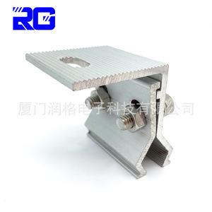Pince de fixation solaire en aluminium RG pour toiture à joint debout, finition anodisée - Product Image 2