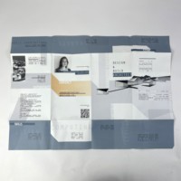 Folleto de Empresa Plegable Grande Personalizado con Diseño de Plegado Especial, Impresión Digital en Papel Offset de Alta Calidad para Introducción de la Empresa