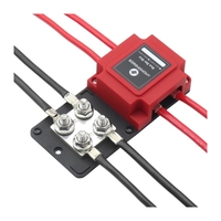 Marine RV Cuivre Heavy-Duty Module 8X3/8 "M10 Goujons Bornes Bloc de distribution d'alimentation 12V- 48V DC 400 Amp Bus Bar Box