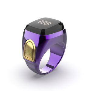 Anillo inteligente Zikr de plata personalizado contador electrónico brújula IOS anillos inteligentes - Product Image 6