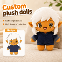 Nouvelle poupée en peluche personnalisée avec des designs personnalisés, taille sur mesure avec divers costumes pour les fans d'artistes, service d'échantillonnage rapide pour peluches personnalisées