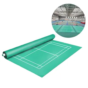 Fabricants professionnels de plancher de sport d'intérieur de tapis de cour de badminton approuvés par BWF