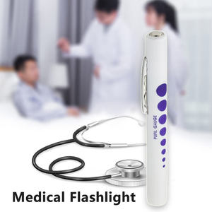 मेडिकल फ्लैशलाइट प्यूपिल गेज एब्स के प्लास्टिक के नेतृत्व में नर्सिंग डॉक्टरों को सफेद गर्म पीले रंग के गले के कान नाक की आंखें - Product Image 5