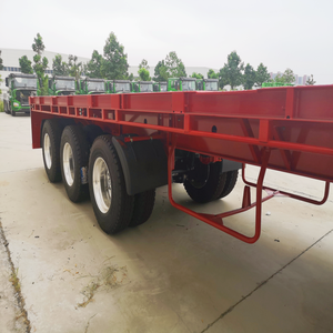 Semi-<span class=keywords><strong>remorque</strong></span> plate durable à vendre directement d'usine avec poutre renforcée et plateforme antidérapante pour la livraison <span class=keywords><strong>de</strong></span> fret logistique - Product Image 5