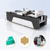 Goede prijs digitale CNC papierdoos vinyl snijplotter met vouwwiel voor de verpakkings- en reclame-industrie