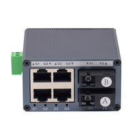 Convertisseur de média Ethernet industriel Mini 1000 Mbps 1-8 ports RJ45 SC/FC/SFP Fibre Optique Compact Montage sur rail DIN 0-20 KM