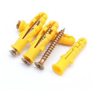 Yellow <strong>Croaker</strong> Expansion Pipe M6-M12 Steel Iron and Nylon Materials Wall Anchor DIN Standard Inch Measurement - Product Image 2