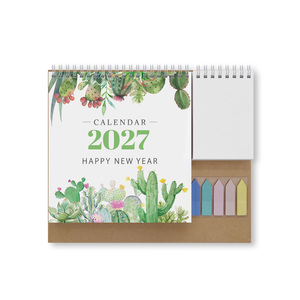 Nuevo Calendario de Escritorio Personalizado 2027 con Notas Adhesivas y Bloc de Notas para Oficina - Product Image 1
