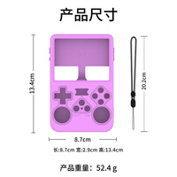 Étui de protection en silicone pour console de jeu portable R36S (sans console de jeu) adapté à R36S K36