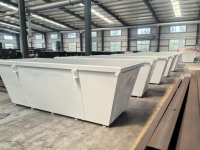 Poubelle de construction extérieure | Benne à déchets en acier galvanisé de 6 m³ | Support OEM/ODM
