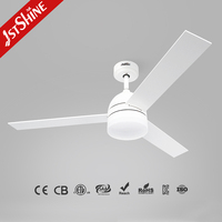 Ventilador de Techo 1stshine de 52 Pulgadas con Aspas de MDF, Control Remoto, de Grado Comercial, Ecológico y de Primera Calidad, con Luz LED