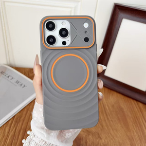 Funda Magnética Original con Diseño de Ondas Mate para iPhone 17 16 15 14 Pro Max, Carcasa Trasera Suave de TPU con Acabado Escarchado - Product Image 4