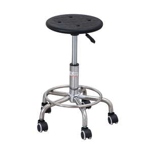 Hochwertiger Friseurstuhl im modernen Stil mit Metallrahmen, PU-Oberfläche, verstellbarer Höhe und Universalrollen - Product Image 4