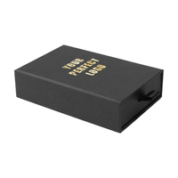 Estuche de Almacenamiento de Joyas Ecológico Personalizado, con Forro de Esponja, Laminación Mate, Caja de Cartón Rígido con Cajón para Collares, Anillos y Regalos