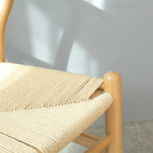 Y-shaped Solid Wood <b>Dining</b> <b>Chair</b> Natural Color Stable Design For Adults - Product Image 3