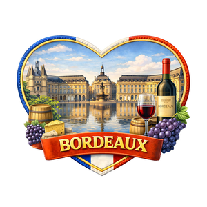 Aimant de réfrigérateur personnalisé en résine polyester 3D, souvenir de voyage moderne de taille moyenne, Paris - Product Image 4