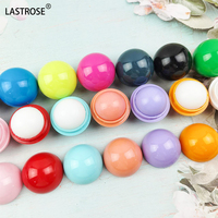 Cosmetische bal met aangename fruitgeur, voedend, veganistisch, cadeau, hydraterend, ronde lippenbalsem bal