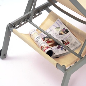 Tumbona KD para exteriores con reposabrazos y <span class=keywords><strong>ruedas</strong></span>, ajustable, reclinable, de cinco posiciones, completamente plana, para todo tipo de clima - Product Image 4