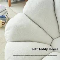 Fauteuil pivotant en forme de fleur, design moderne, canapé paresseux, tissu en velours confortable, toucher doux, pliable, pouf, meubles pour