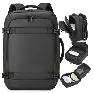 Nouveau sac à dos pour homme, sac à dos extensible pour affaires, 18 pouces, grande capacité, ordinateur portable, imperméable, sac à dos tendance avec poignée latérale - Product Image 1