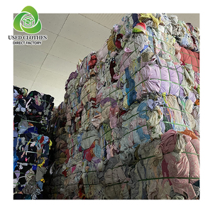 Fuerte absorción de aceite Piezas cortadas Sábanas de algodón de colores mezclados usadas de segunda mano Trapos - Product Image 2