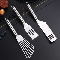 Spatule en acier inoxydable pour griller le poisson, ustensile de cuisine pour saisir le steak, petite spatule de cuisine