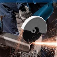 Meuleuse d'angle professionnelle industrielle 2400W 9 pouces, machine de découpe et de meulage électrique robuste 230mm, alliage d'aluminium, métal