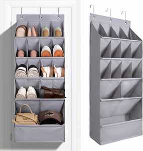 600D Fabric Over the Door Shoe Organizer 15 Large Pockets Hanging Shoe Rack Organizer, Wall Closet Storage Holder for Home Dorm - Product Image 1