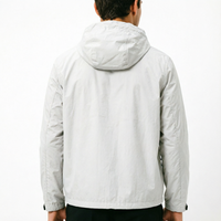 Veste Rembourrée Homme Capuche Polyester Coupe-Vent Hiver Logo Personnalisé