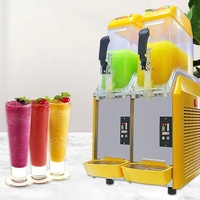 Machine à boissons froides commerciale en acier inoxydable pour granités et smoothies, à cylindre simple/double/triple