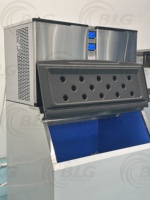 Machine à glaçons cubiques professionnelle robuste avec contrôle intelligent, machine à glaçons Glacon pour magasin, café, unité de fabrication de glaçons commerciale, 1000 kg de glaçons cubiques